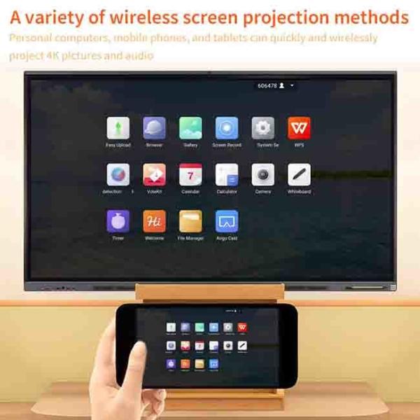 Anti Glare Interactive Intelligent Panel Office 4K 86 Inch Interactive Flat Panel