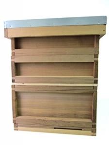 China China Custimized Red Cedar British Beehive UK Bee Box with National Pine Wood Bee Hive Frames on sale