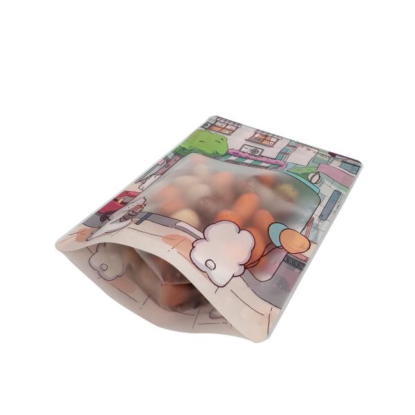 HP Digital printing Recyclable Food Stand Up Pouches For Herbs Snack Tea Spices Pet Food And Candies