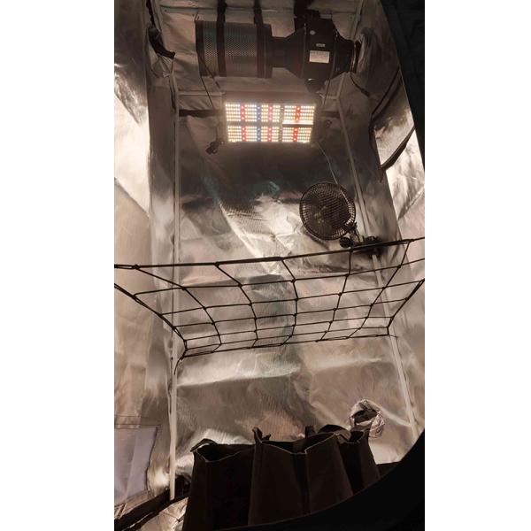 Hydroponic System Small Plant Tent 60*60cm Complete Kit LED Grow Light Wifi Controller Inline Duct Fan Air Filtration