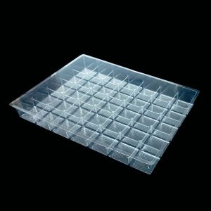 China Custom 35-Cavity Ice Cube Tray Blister Tray Food Grade PET Freezer Safe Down to -18°C on sale