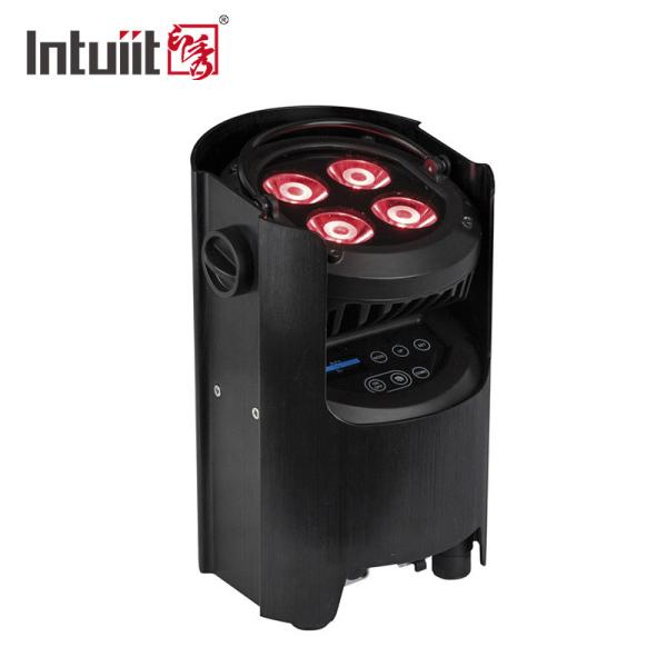 Quality DMX IR Wifi 4x12w Wireless Battery Powered Par Uplight Spot Dj Disco LED Stage Light for sale