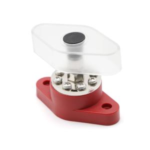 China Terminal Block Power Distribution Stud Round Bus Bar 300A with Transparent Cover for Motor ATV Boat on sale