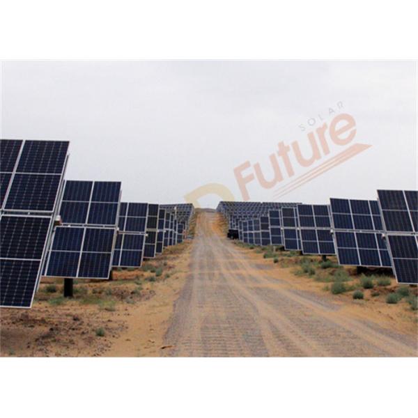 1000V 1500V Flat Single Axis Solar Tracker Set Night Reset Function