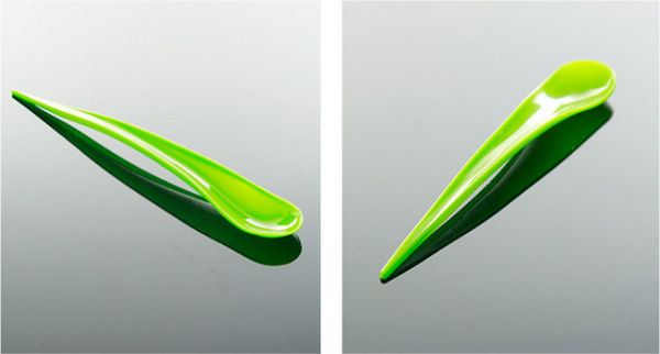 Personalized Ice Cream Spoons Disposable Plastic Water Drop Style Restaurants