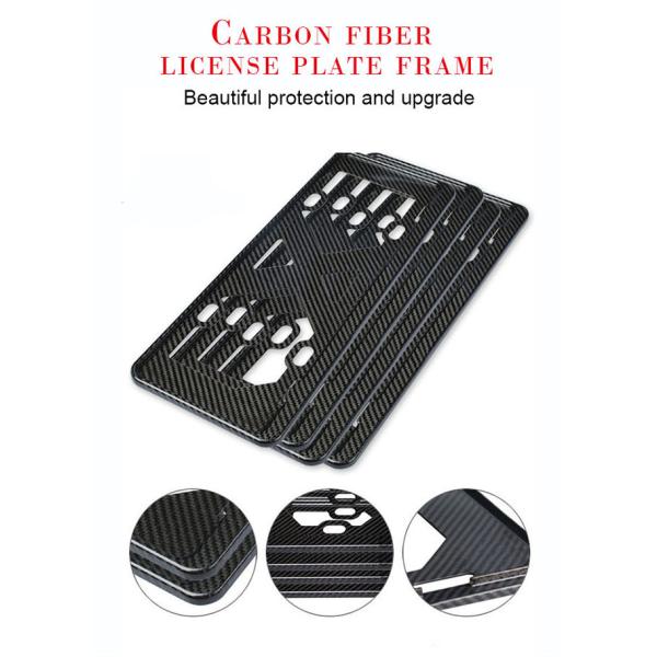 Wear Resistant Porsche Carbon Fiber License Plate Frame