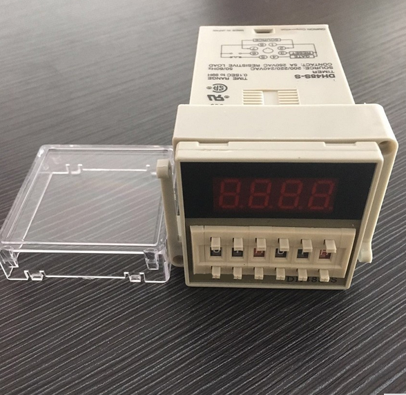 DH48S-S110V 220V 380V AC 24V 12V DC 0.01S - 99H 99M 8 Pins Digital Timer Switch Time Delay Relay with Base Socket