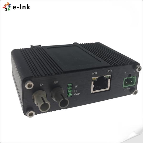 OEM Mini Industrial Ethernet Media Converter 10BASE-T To 10BASE-FL ST Connector