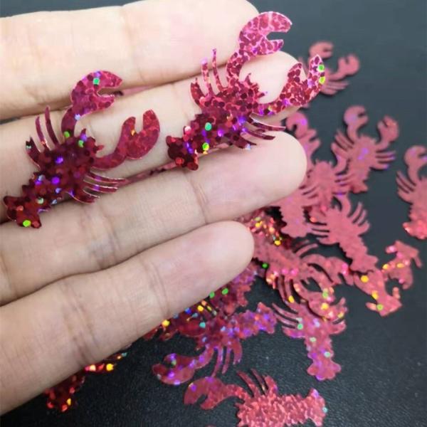 Quality Add Some Sparkle to Your Home with Glitter Lobster Shaped Ornament for sale