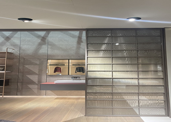 Metal Fabric Laminated Glass For Door / Metal Fabric Decorative Glass Laminate