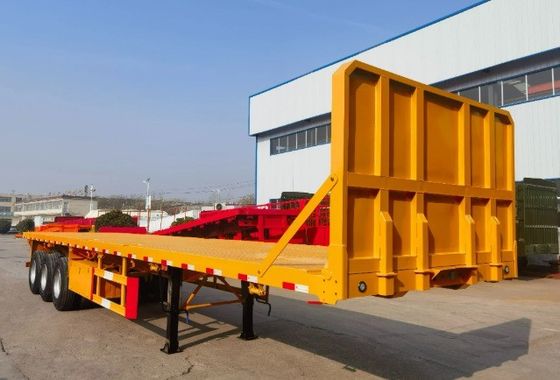 CIMC 12400*2500*2000mm Curb weight 7T 12.4M 3 Axle 10pcs leaf spring 19T single action outrigger 40T payload Stake Semi Trailer