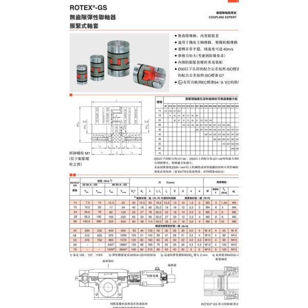 Natural Color Rotex GS GR Metal Polyurethane Coupling with Jaw Spider Structure