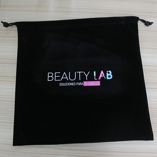 Promotional New Design large Packaging Drawstring Velvet Shoe Bag