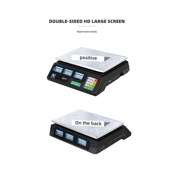 Digital Display Electronic Scale for Fruits Vegetables Meat and Food 20KG Maximum Weight Veidt Weighing Computing Scale