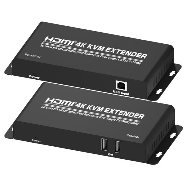 Quality 4K 120M 10.2Gbps HDMI USB KVM Extender for sale
