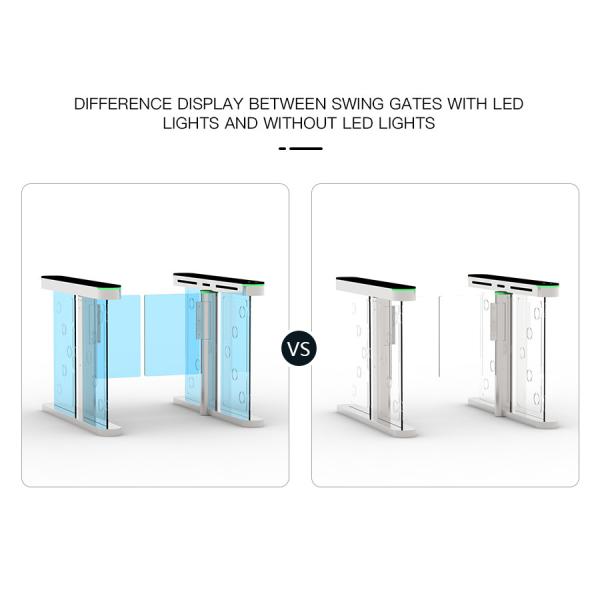 Office Building Speed Turnstile Gate with 2 Million Trouble-Free Operation Times and Customizable Face Recognition Detector