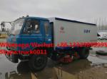 New design dongfeng 4*2 RHD 170hp diesel road sweeping vehicle for Tanzania,