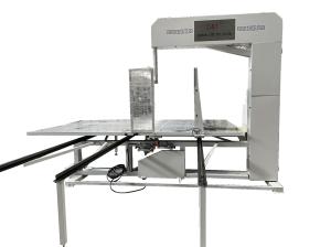 China Manual Vertical PU Foam Cutting Machine 1200mm Height Fast Speed wholesale