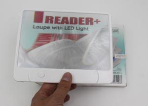 China Panel LED Book Reading Lamp With 3X Magnifier / Full Page Magnifier Light wholesale