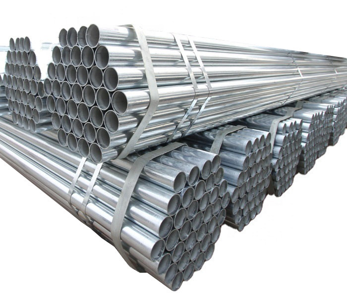 ISO9001 Galvanized Round Tube Q195 10m 12m ASTM A450 ASTM A523