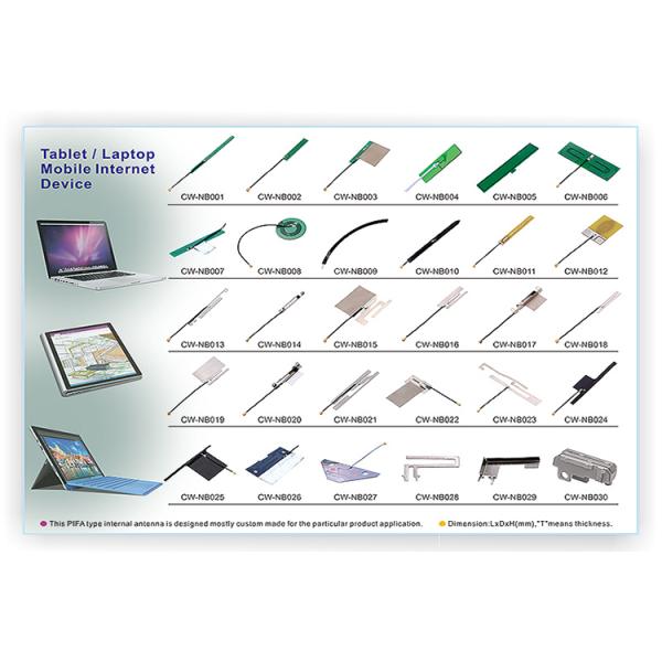 2.4G 5.8G Internal Patch WIFI 6E Antenna 2500MHz With IPEX Connector