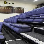 Comfortable Small Floor Space Automatic Retractable Bleacher System