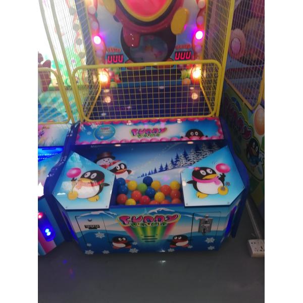 Funny Penguin Paradise Kids Throw Ball Game Amusement Ticket Game Machine For Sale