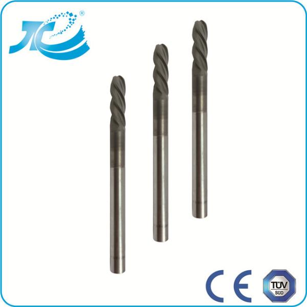 Customized Size TiCN TiN Coating Solid Carbide End Mill , Plastic Cutting End Mill