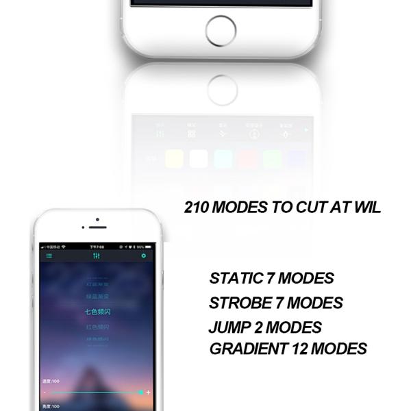 Waterproof 5050 Car Headlight Led Tube Strip / Led Tail Lights Strips 45cm 60cm