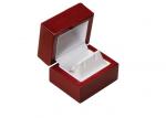 Elegant Style Wooden Jewelry Box Logol Painting Square Environmentally Friendly