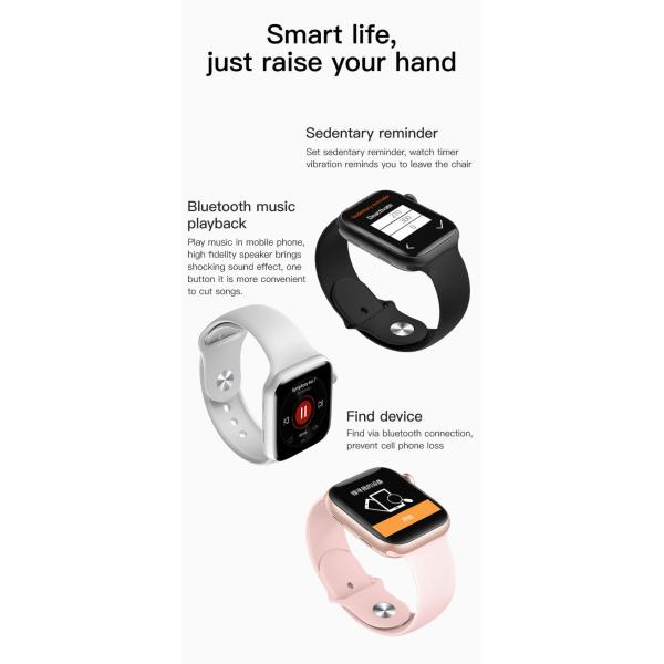 IWO 12 Smart Watch T500+Plus Bluetooth Call Music Smartwatch Fitness Tracker Heart Rate Monitor Wearable Devices Clocks