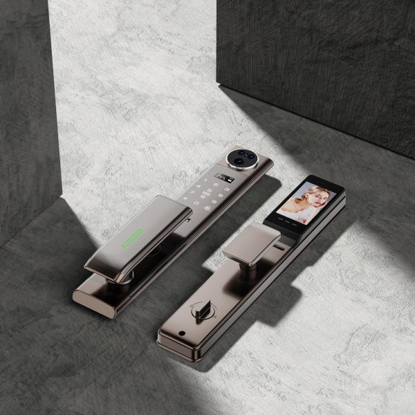 Quality S923MAX Digital Door Lock with Fingerprint Password Card Key Wifi 3D Face ID for sale