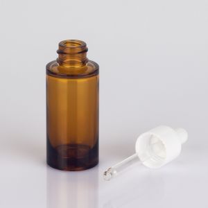 Oil Cosmetic Dropper Bottle 1oz Capacity Hot Stamping Surface