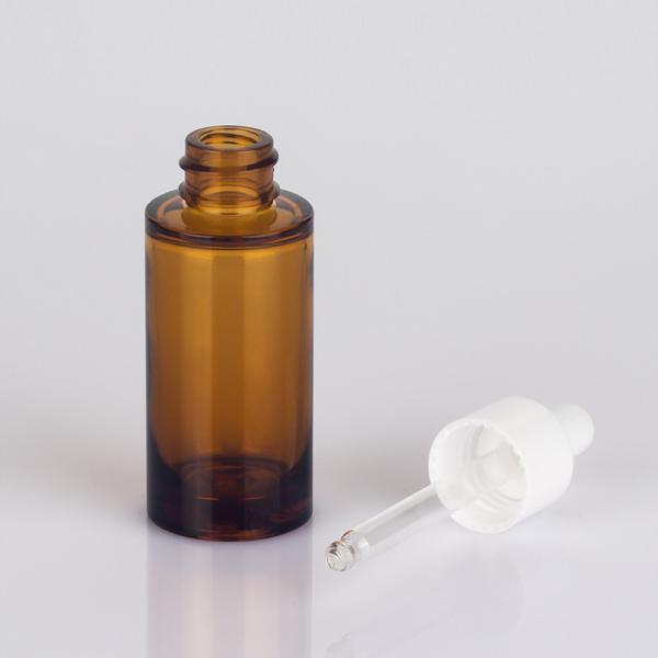 Oil Cosmetic Dropper Bottle 1oz Capacity Hot Stamping Surface