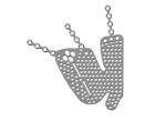 Silver Medical Maxillofacial Implants Titanium Mesh Craniofacial Mini Bone