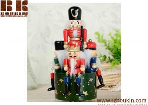China New year christmas 25/30 CM honor guard ornaments Hand-painted wooden nutcracker on sale