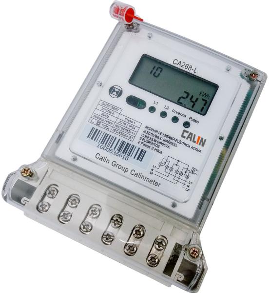 Quality Multi - Tariff 2 Phase Electric Meter , Bi - Directional Customized Kwh Power Meter for sale