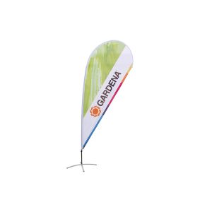 China Double Side Printing Gardena Teardrop Advertising Flags with Custom Logo wholesale