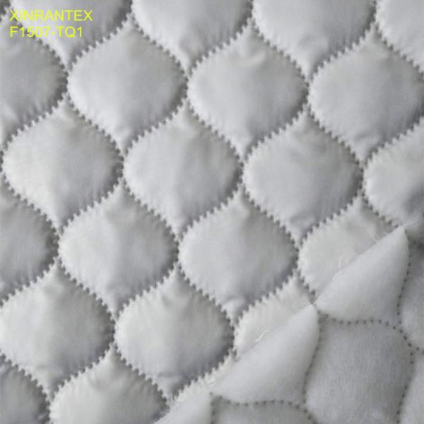 F1507-TQ1 ultrasonic embossing laminating 100% polyester termo qualiting fabric