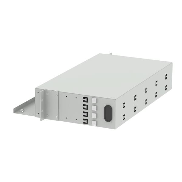 FC APC Optical Distribution Frame 48 Ports 19 Inch Patch Panel Ideal for FTTX and Network