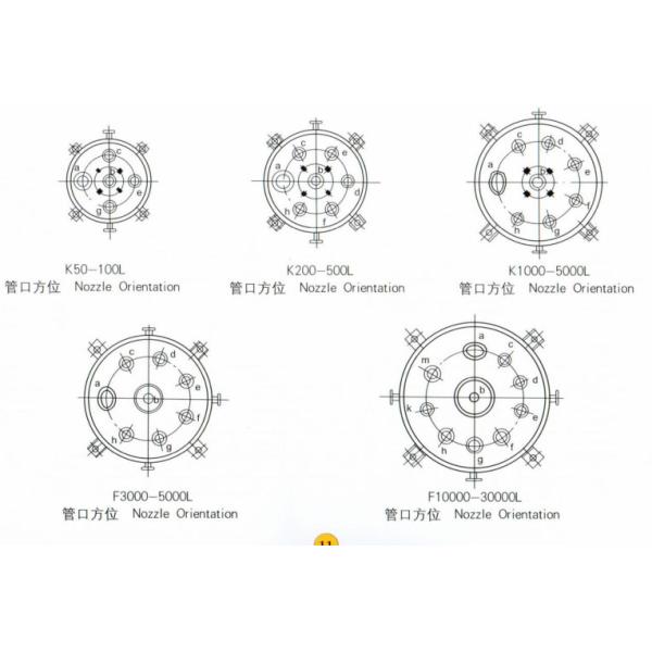 K Type 5000L Glass Lined Reactor Equipment For Chemical Production