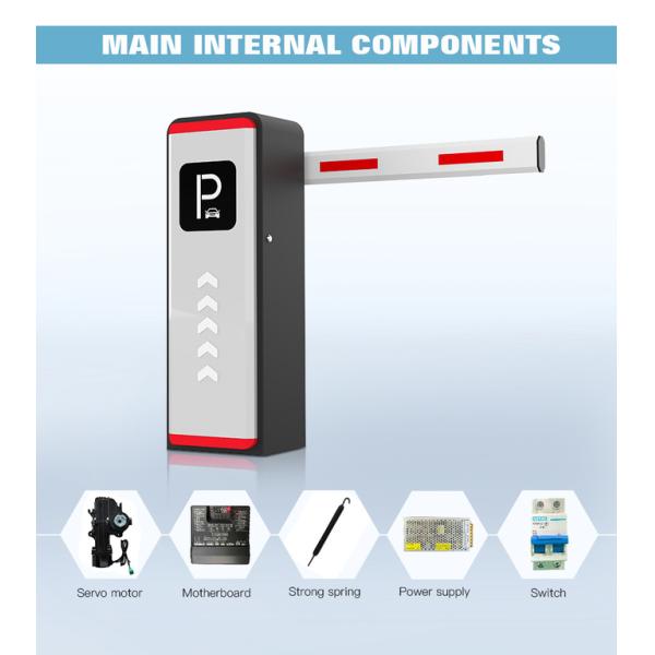 Automatic Boom Barrier Gate Retractable Security Equipment Steel Material Parking Lot