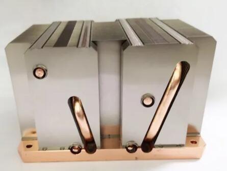 Quality Customized CPU Cooler For 2U Server Heatsink Copper Pipe for sale