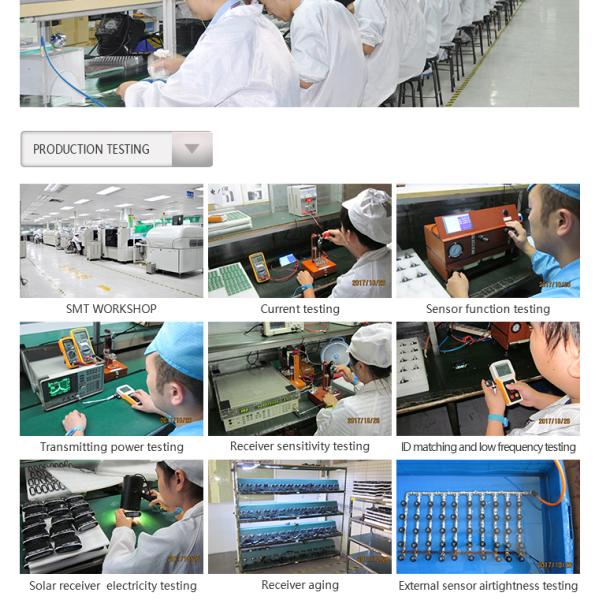 Motorhome Trailer Digital Tire Pressure System Display External Sensors with Waterproof Reapter