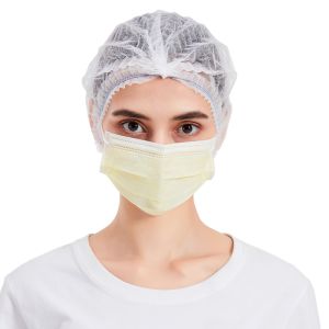 China Yellow Disposable Protective Face Mask For Adult Doctor wholesale