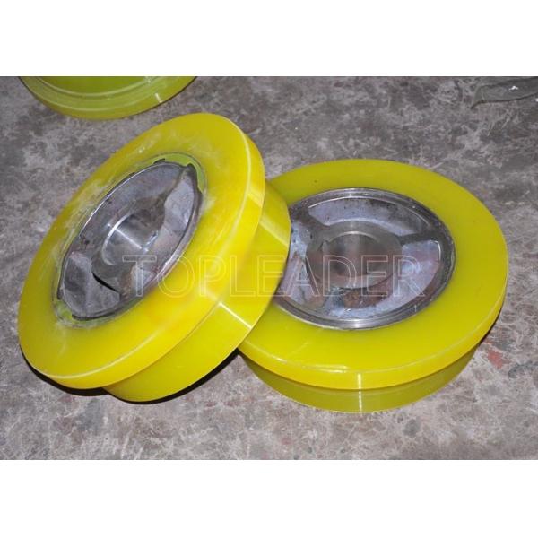 Dia 250-600mm Polyurethane Wheel Rubber Wheels for Trackless Steerable Transfer Carts