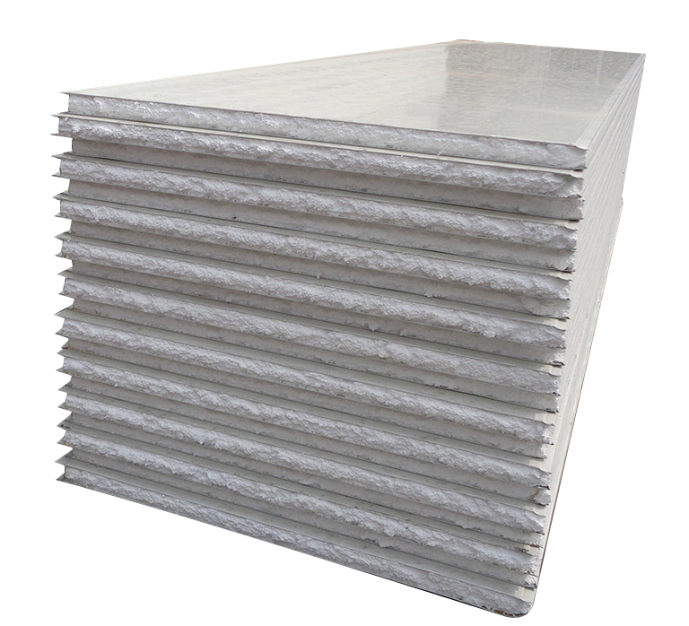 Anti Sound Sandwich Board Roofing , 6kg / M3 - 10kg / M3 EPS Sandwich Panel