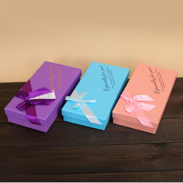CMYK 4 Color Offset Printing Recycled Cardboard Gift Boxes Custom Size