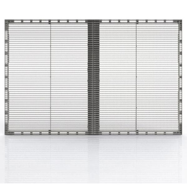 Quality High Brightness Transparent LED Display Screen SMD1921 Real Estate Curtain Indoor Mesh for sale