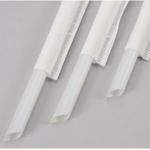 Individually Wrapped Plastic Straws Compostable PLA Cups With Lids
